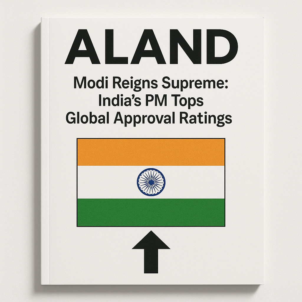  ALAND Magazine Cover - Modi Tops Global Approval Ratings